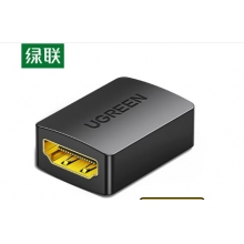 绿联HDMI延长器转接头 母对母高清连接头2.0版 HDMI线对接头直通头串联延长线 黑色